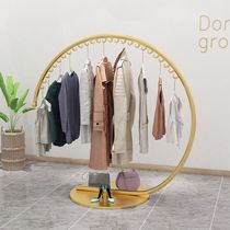 Iron coat rack floor hanging clothes rack creative hanger indoor simple fashion clothing store display rack
