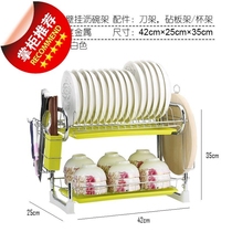 Type hanging wall drawers Home Airing Dish Chopsticks Put Bowls Rack Drain Shelf Double Wall-mounted Sauces Free of perforated kitchenette