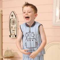 Snow silver fox anti-season clearance children boys baby seamless small children's clothing down jacket liner underwear