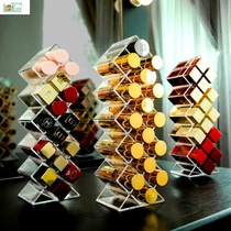 Storage box Net red big desktop shelf Girl finishing box Lipstick box Small lattice household multi-grid cosmetics