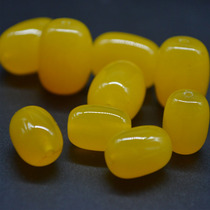 Yellow Agate bucket beads Star and moon accessories White jade Bodhi accessories Natural loose beads Waist beads Top beads Hand string accessories