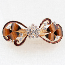 Hair Clip Floral Alloy Dot Drill With Golden Hair Clip Hairpin 100 hitch edition Ornament Hair jeiwelry