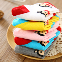 Childrens spring and autumn cotton socks girls foreign gas socks boys thin comfort socks Net red sports socks tide