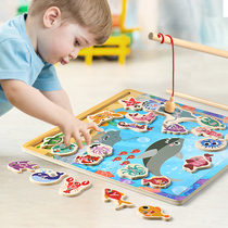 Fishing toys for young children magnetic 1-2 years old 3 boys and girls one and a half years old baby early education benefit intelligence multi-functional brain