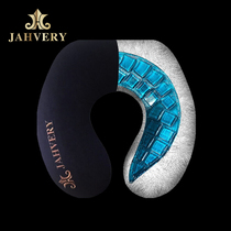 JAHVERY big Black luxury U-shaped gel neck pillow Plane and car portable cervical spine u-shaped travel memory foam pillow