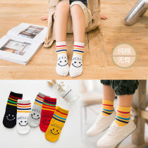 Childrens socks Cotton Spring and Autumn Winter 1-3-5-7-9 years old 10-12 boys and girls cute baby big stockings thick