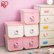 Japan Alice front open plastic childrens toy storage box clamshell finishing box Alice storage three packs