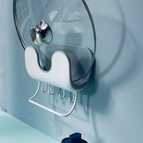 Pot cover rack Punch-free wall-mounted kitchen household cutting board Cutting board Rag shelf Wall hook storage rack