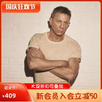 SUNSPEL 007 Bond Egyptian Long Cotton Round Neck Cotton Short Sleeve T-shirt Mens CLASSICMTSH0001