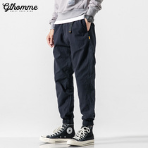Pants Mens autumn thin casual pants trousers Korean version of the trend all-match straight loose leg overalls trend brand