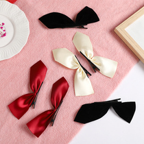 Butterfly Knot Hairpin South Korea Teen Girl Net Red Half-Piece Side Clip Rear Brain Spoon Clip Head Accessories Black Hair Card Hair Accessories
