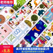 Ins Japanese napkin cloth primary school students lunch table mat tableware mat home insulation cartoon desk cloth 40*60