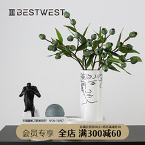 Eucalyptus zombie fruit simulation plant bouquet furnishings home living room table flower setting