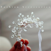 Korean wedding wrist flower bridesmaid sister hand Flower Forest Fresh childrens bracelet flower dance table performance bracelet