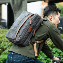 Japan's SANWA canvas computer is hand-held to match the boys and girls Xiaoxin Dellhua is matebook 17 3 double shoulder bag 15 6 inch macbook shoulder protection