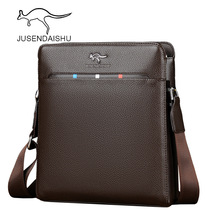 Giant Son Kangaroo New Korean Version European And European Fashion Diagonal Satchel Casual Business Bag Mens Bag Genuine Leather Single Shoulder Male Backpack