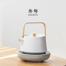 Three-year-old kettle electric pottery stove tea cooker household small ceramic special bubble teapot set steaming tea stove