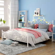 Iron Art Double 1 5 m Iron Frame Nordic Light Lavish Simplicity Joins Net Red Princess Rental House 1 8m Single Child Bed