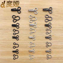 Metal large small style buckle Coat shirt Invisible dark button Mother and child buckle buckle Zhongshan military uniform collar hook button