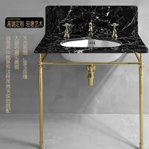 Butterfly pottery custom marble bracket Basin pure copper floor gilded gilded lengthened three four six eight legs single double retro