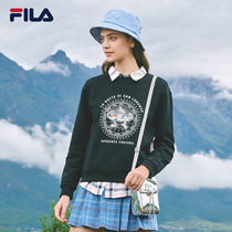 FILA FILA Fiele womens pullover sweater 2021 autumn new leisure long sleeve sportswear simple constellation sweater