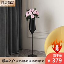 Denmark JIANFA Nordic wine glass shape flower pot balcony decoration Floor-to-ceiling high-end creative green flower rack ins