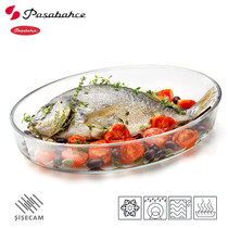 Turkey import explosion-proof microwave oven heated soup pan fish pan tempered glass PASABAHCE Pashapchi