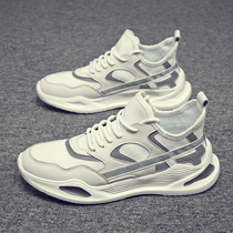 Breathable mens shoes sports tide brand casual white 2021 new wild dad ins net red tide shoes net summer