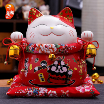 Millennial cat food and cat hawking-home living room adornment Zhong Kui Kuei Kıurai Kaikyun to transport the ceramic deposit pot