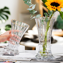 Legal Light Extravaganza Red Sketch Gold Glass Vase Transparent Flower Arrangement Water Raised Flowers Living-room Table Hem Nordic Style