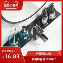 Toilet wash table supplies rack Wall non-perforated wash basin basin faucet toothbrush