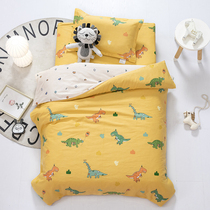 Kindergarten entry quilt three-piece set Cotton childrens quilt Cotton quilt cover Baby nap quilt with core six-piece set