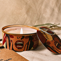 ROSY RINGS Scented Candle Portable retro creative SMOKE-free cans Iron box Best man BRIDESMAID Souvenir