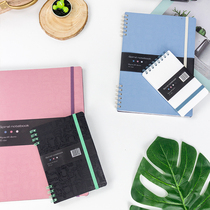 Ouliyi double coil notebook B5 Non-greasy ink diary A5 Elastic band portable pocket book A7 Primary school student office horizontal line record note book A6 Stationery supplies