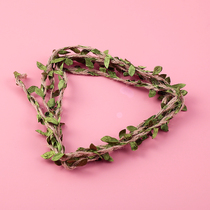 Colored hemp rope handmade diy leaves rattan rope hanging decoration photo wall decorative material wire wound braided rope