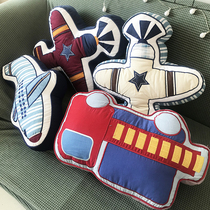 Export single characteristic pillow cotton foreign trade patch embroidery car princess quilting fabric with core pillow children's waist