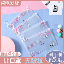 Mask Cashier Bag Children Adults Carry-on portable mouth and nasal cover Temporary Storage Clip Containing Box Home Theiner large capacity