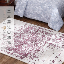 Bedroom carpet Bedside carpet Household Nordic Turkey imported American living room coffee table carpet Coffee table mat stall