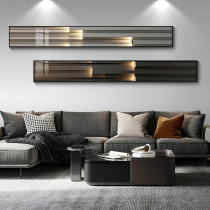 Restaurant decoration painting modern minimalist living room two-fold hanging painting high-level sense Nordic light luxury sofa background wall mural