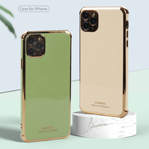 Applicable iPhone 11 plated anti-wrestling mobile phone soft shell TPU all-pack lens Apple XS fine hole 11 pro protective suit
