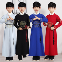 Boy Hanfu suit suit Chinese style ancient costume young man suit son Tang suit childrens Chinese school costume stage Chinese performance suit