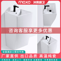 Post-column washbasin toilet balcony washout basin ceramic handwashing table basin integrated size number floor type column basin