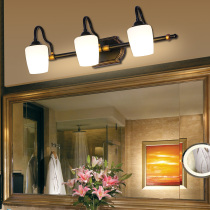 American simple LED mirror headlight punch-free bathroom bathroom mirror cabinet light Creative dressing light Makeup fill light