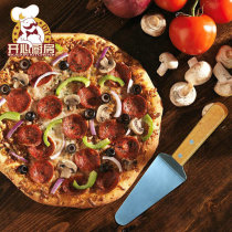 Stainless Steel Wood Handle Pizza Spade Knife Triangle Cheese Shovel Pizza Shovel Knife Baking Tool Cookies Cake Shovel