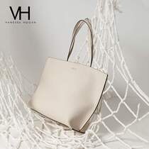 VH womens bag tote bag new backpack solid color elegant all-match shoulder bag temperament fashion simple hand bag rice