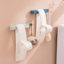 Multi-function hanger storage artifact Balcony finishing shelf Space-saving hanging-free hole-free clip hook