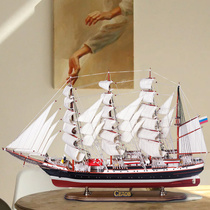 a smooth sail wooden sailboat model ornaments living room office decorations opening new house relocation gift birthday