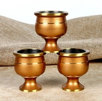 Buddha Taiwan all-copper wine glass Gongshui Cup Gong Cup Tea cup Water supply cup Lien Cup Pure copper wine glass