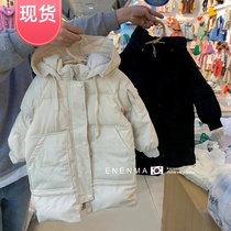 South Korean child clothing male and female child Korean version thickened with medium length 90 suede white duck suede baby down jacket jacket