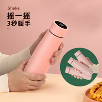 316 stainless steel thermos mini cute hand warm cup intelligent measuring artifact 316 birthday gift couple water cup